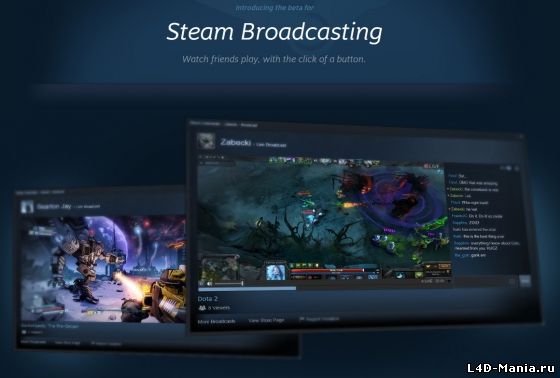 Steam запустил сервис трансляции игр